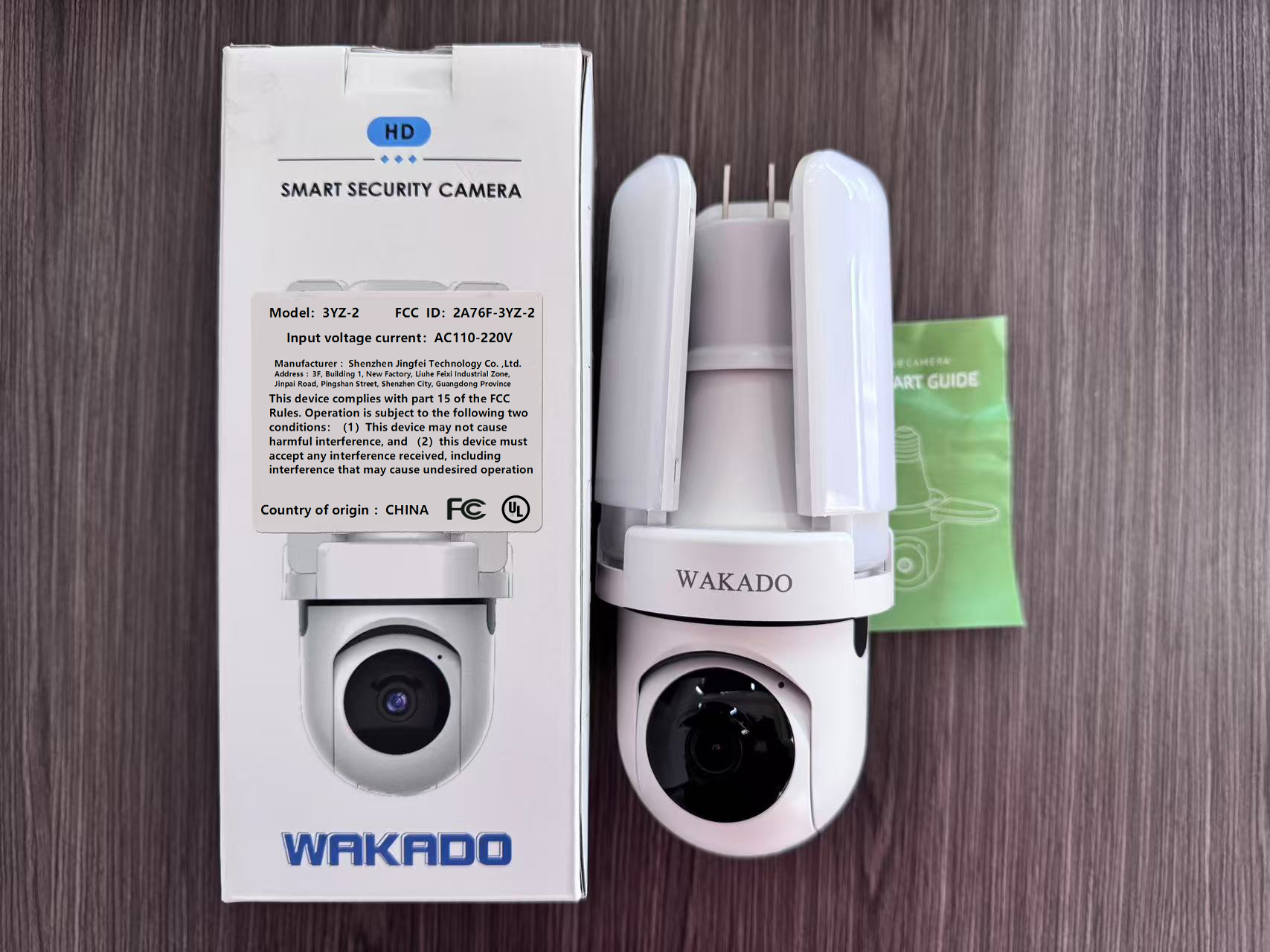 WAKADO light bulb camera product demonstration image
